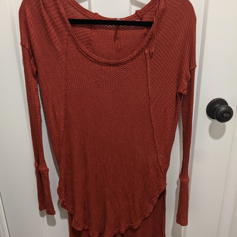Free People Burnt Orange Top